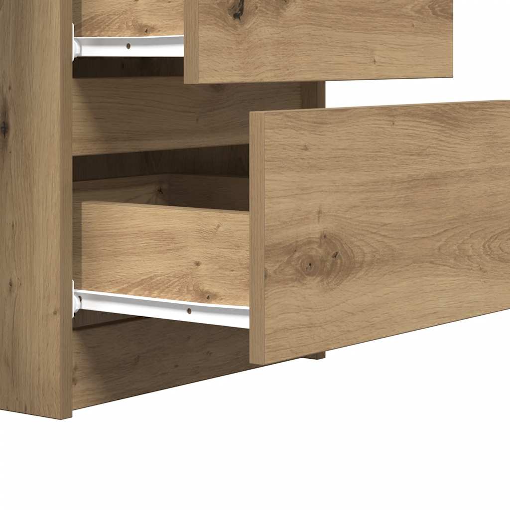 Bureau chêne artisanal 140x50x77 cm bois d'ingénierie - XIOS