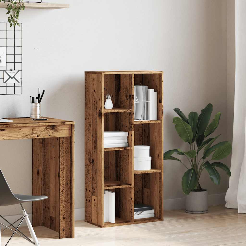 Bibliothèque vieux bois 50x25x104 cm - XIOS