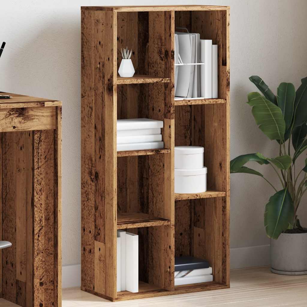 Bibliothèque vieux bois 50x25x104 cm - XIOS