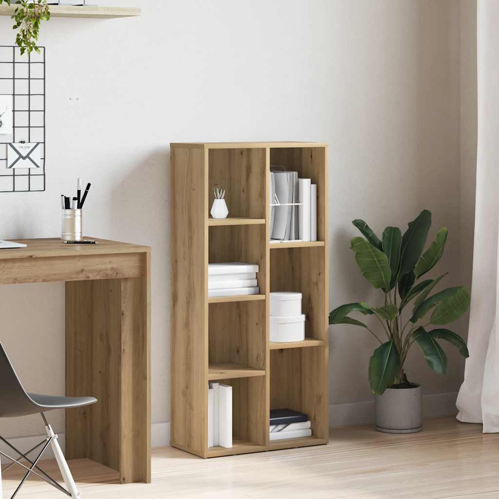 Bibliothèque chêne artisanal 50x25x104 cm - XIOS