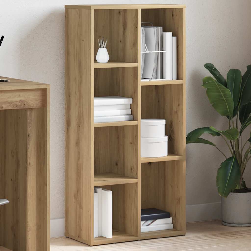 Bibliothèque chêne artisanal 50x25x104 cm - XIOS