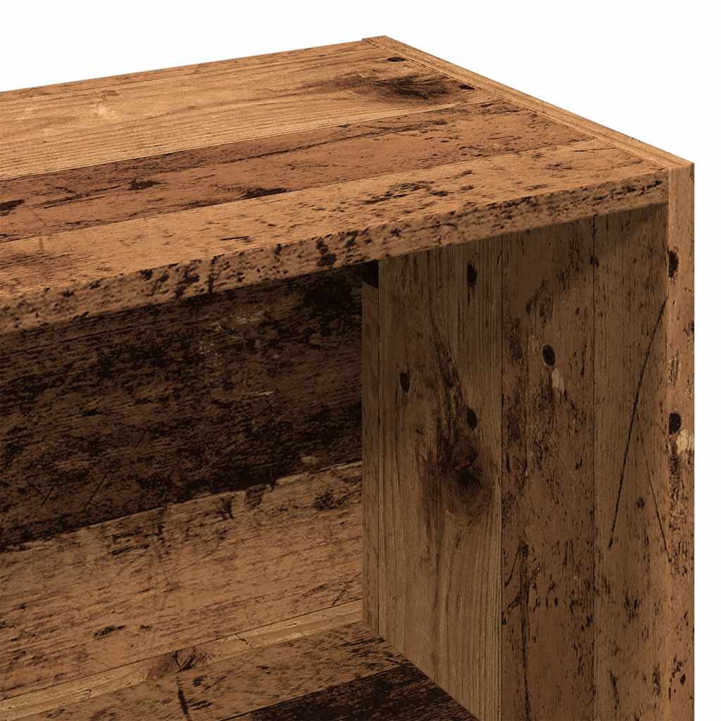 Armoire à livres vieux bois 98x29x97,5 cm - XIOS