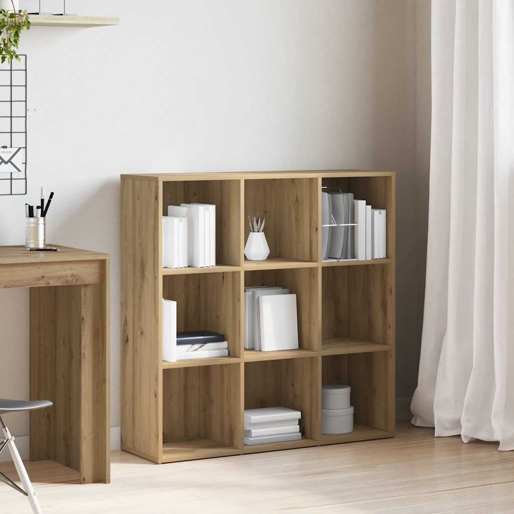 Armoire à livres chêne artisanal 98x29x97,5 cm - XIOS