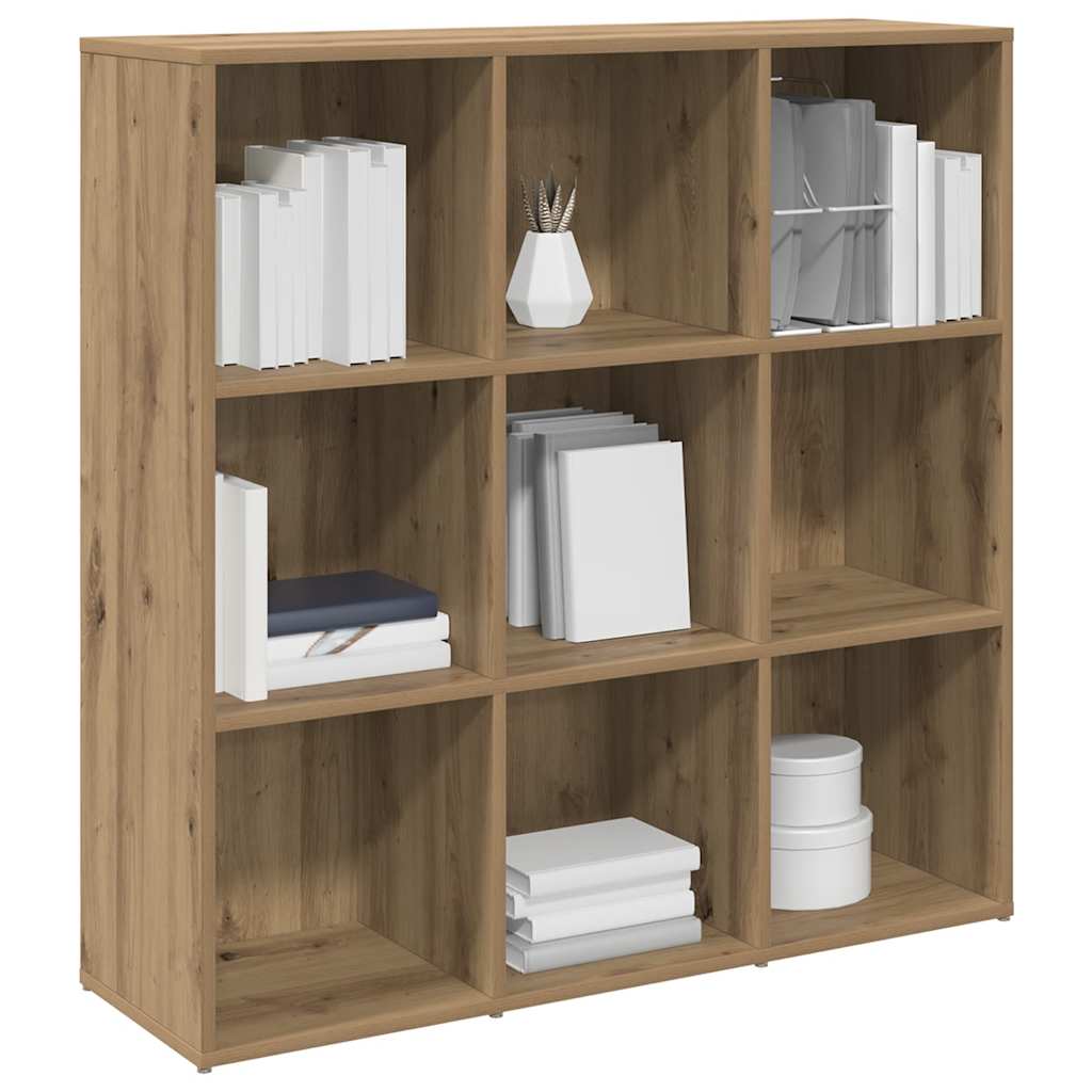Armoire à livres chêne artisanal 98x29x97,5 cm - XIOS