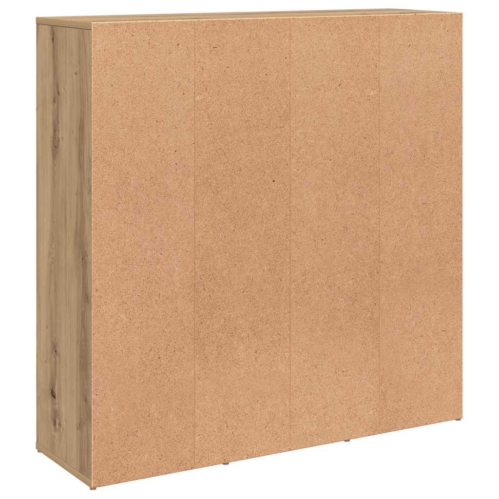 Armoire à livres chêne artisanal 98x29x97,5 cm - XIOS