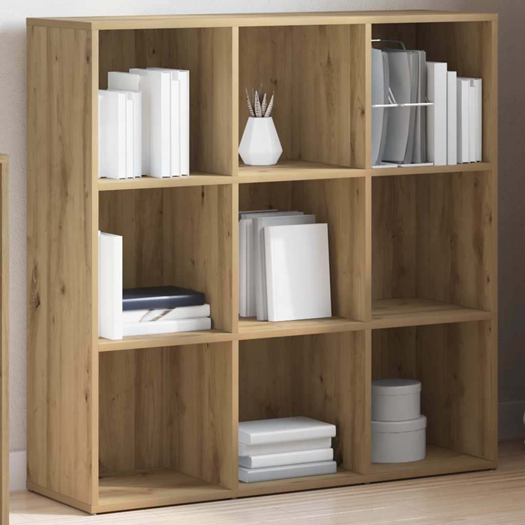 Armoire à livres chêne artisanal 98x29x97,5 cm - XIOS