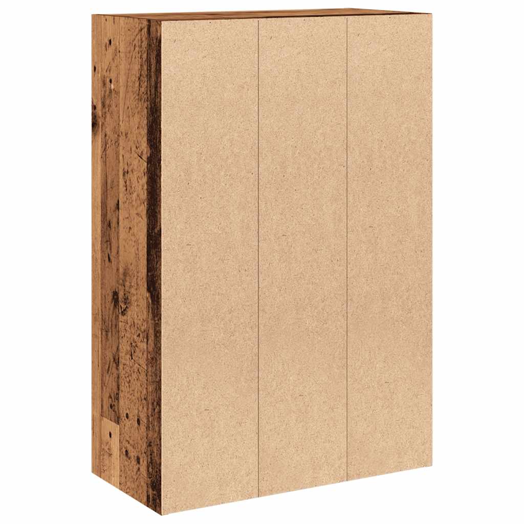 Bibliothèque vieux bois 60,5x30x90 cm bois d'ingénierie - XIOS