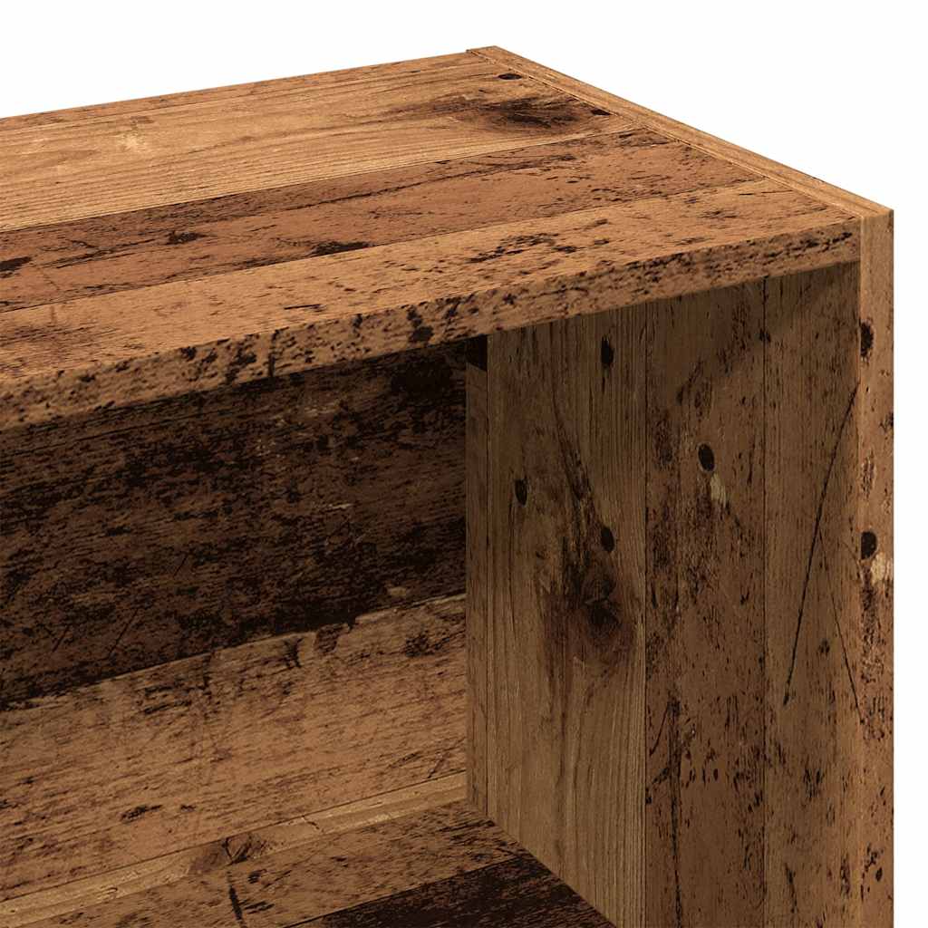 Bibliothèque vieux bois 60,5x30x90 cm bois d'ingénierie - XIOS