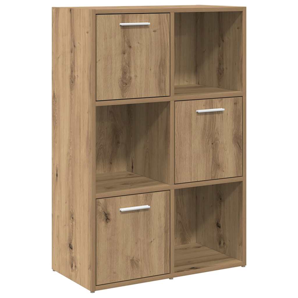 Bibliothèque chêne artisanal 60,5x30x90 cm bois d'ingénierie - XIOS