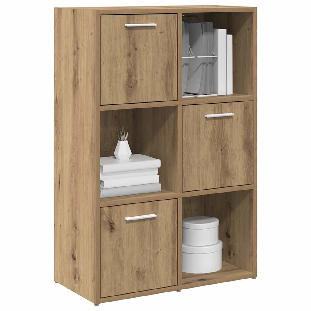Bibliothèque chêne artisanal 60,5x30x90 cm bois d'ingénierie - XIOS