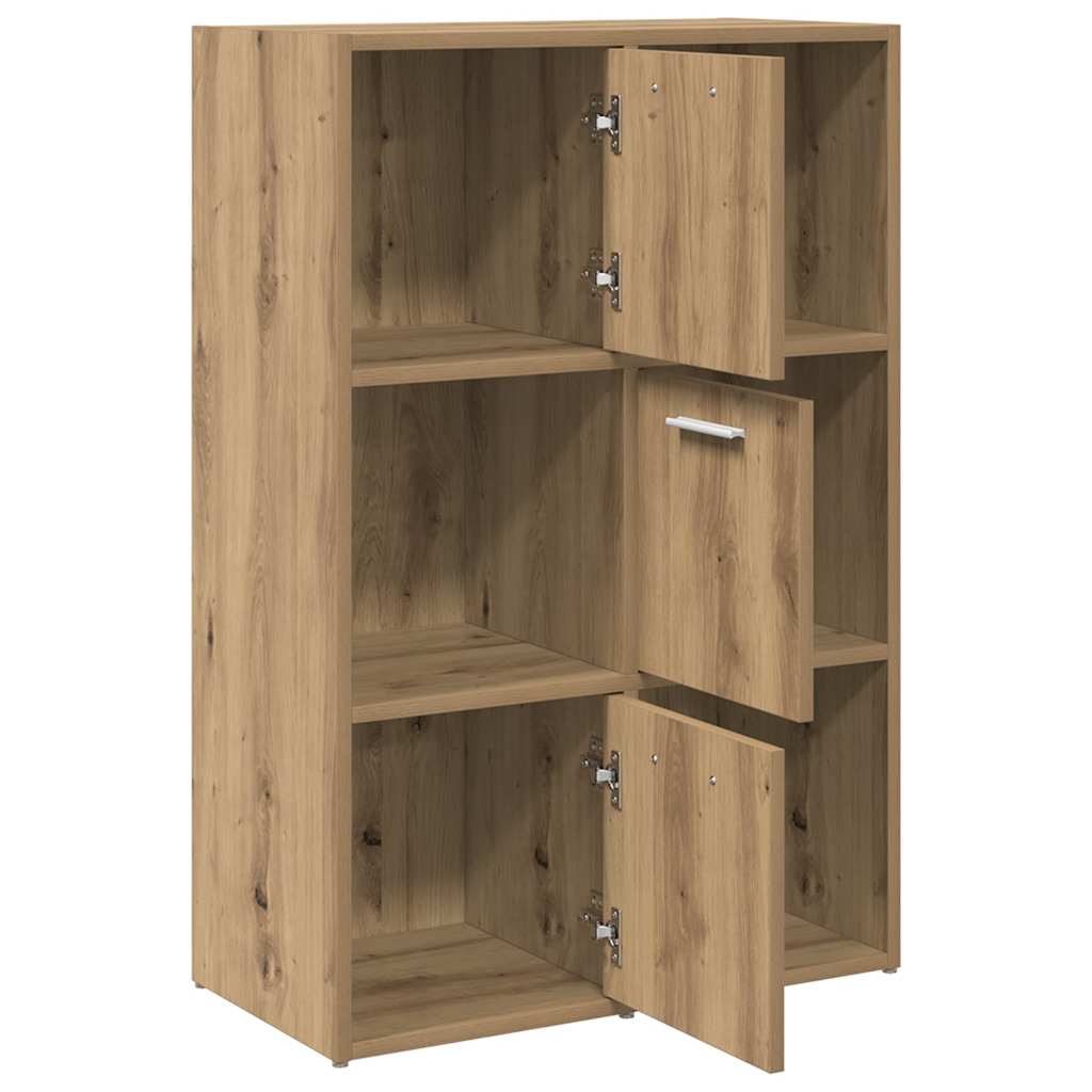 Bibliothèque chêne artisanal 60,5x30x90 cm bois d'ingénierie - XIOS