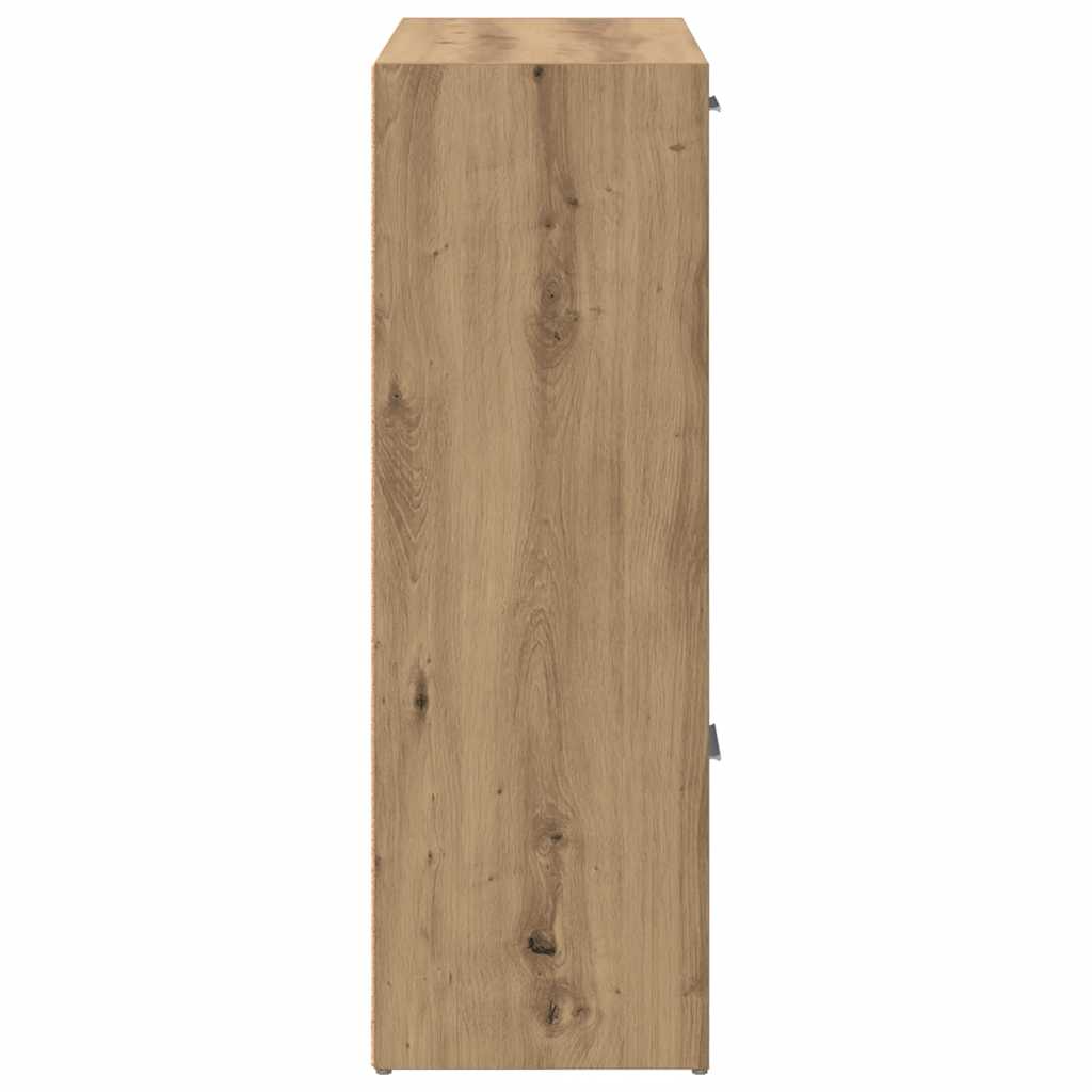 Bibliothèque chêne artisanal 60,5x30x90 cm bois d'ingénierie - XIOS