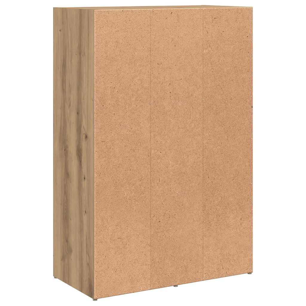 Bibliothèque chêne artisanal 60,5x30x90 cm bois d'ingénierie - XIOS