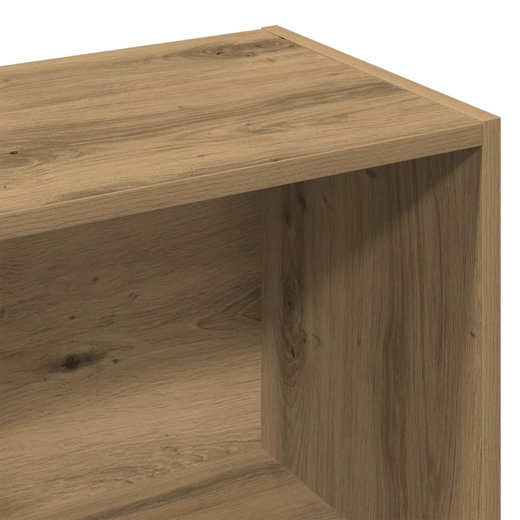 Bibliothèque chêne artisanal 60,5x30x90 cm bois d'ingénierie - XIOS
