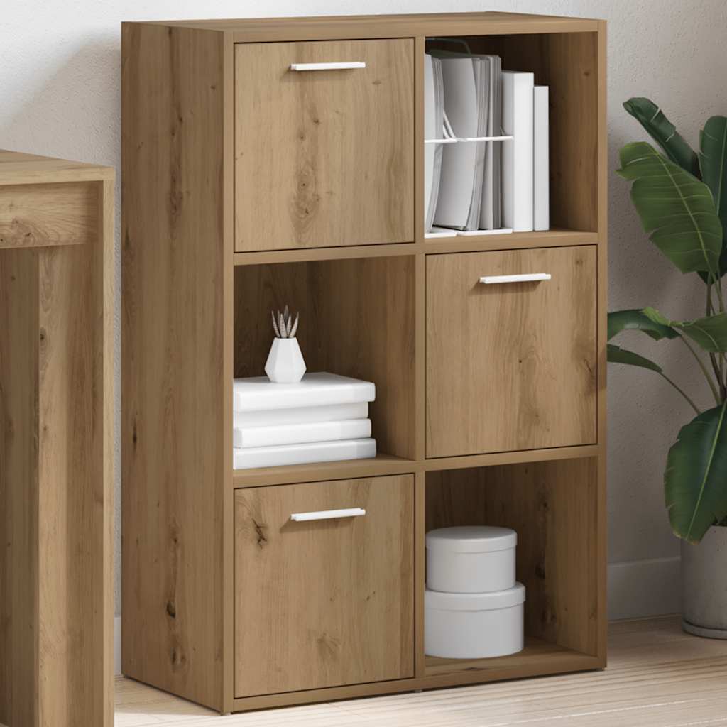Bibliothèque chêne artisanal 60,5x30x90 cm bois d'ingénierie - XIOS