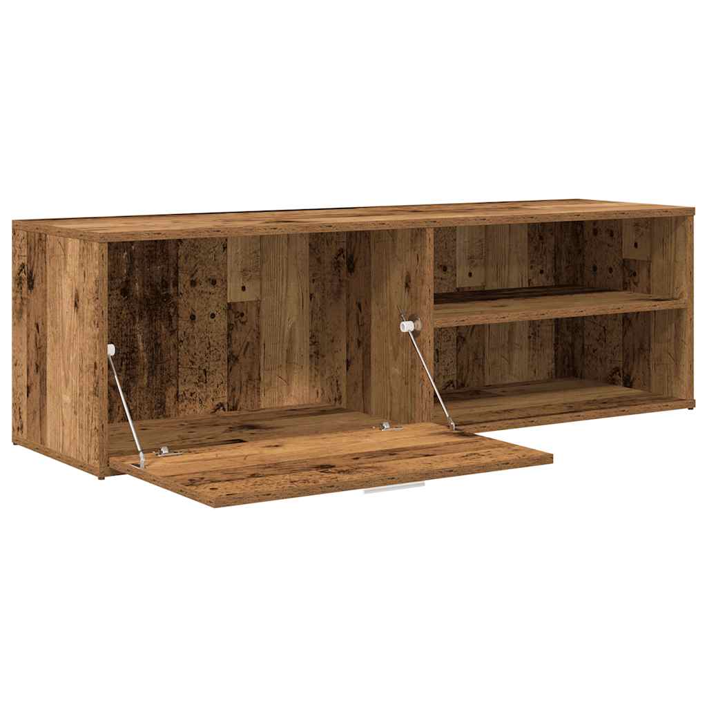 Meuble TV vieux bois 120x34x37 cm bois d'ingénierie - XIOS