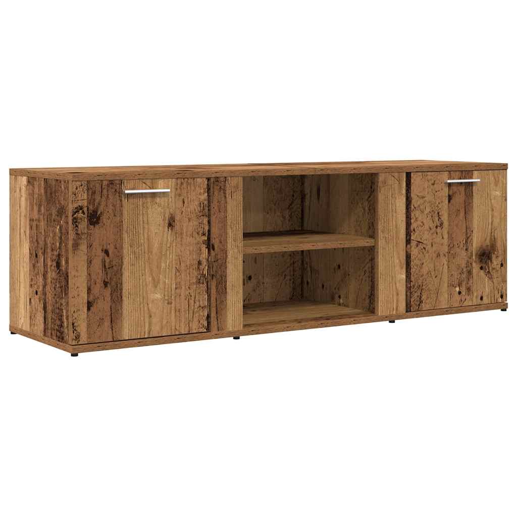 Meuble TV vieux bois 120x34x37 cm bois d'ingénierie - XIOS