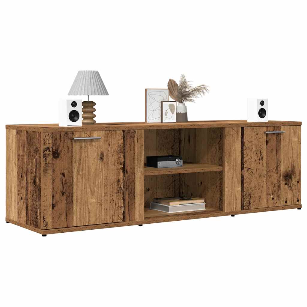 Meuble TV vieux bois 120x34x37 cm bois d'ingénierie - XIOS