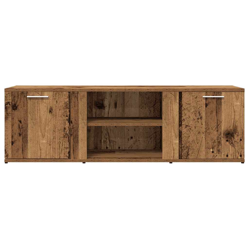 Meuble TV vieux bois 120x34x37 cm bois d'ingénierie - XIOS