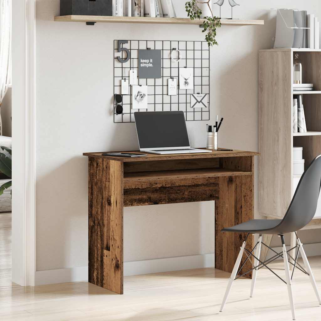 Bureau vieux bois 90x50x74 cm bois d'ingénierie - XIOS