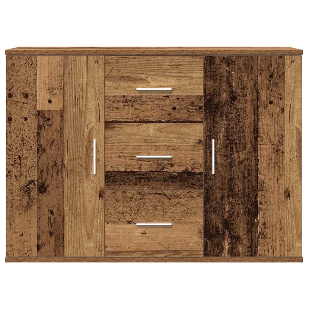 Buffet vieux bois 90x29,5x65 cm bois d'ingénierie - XIOS