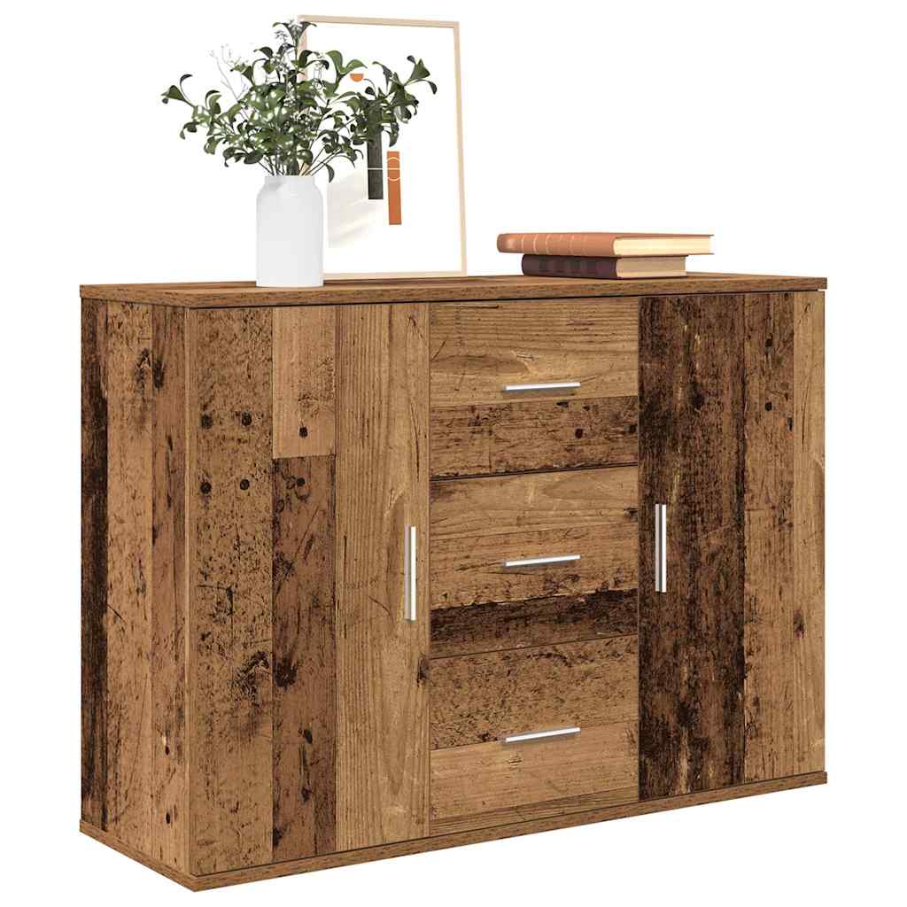 Buffet vieux bois 90x29,5x65 cm bois d'ingénierie - XIOS