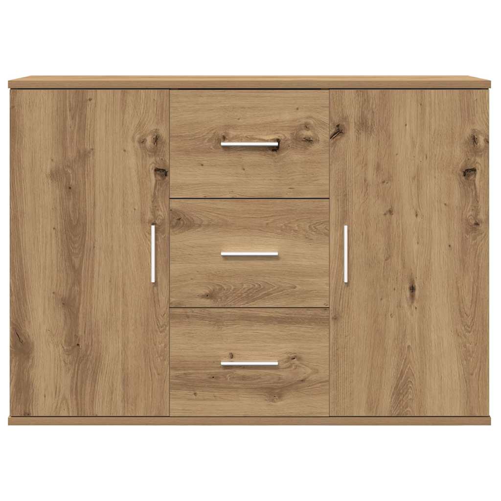 Buffet chêne artisanal 90x29,5x65 cm bois d'ingénierie - XIOS