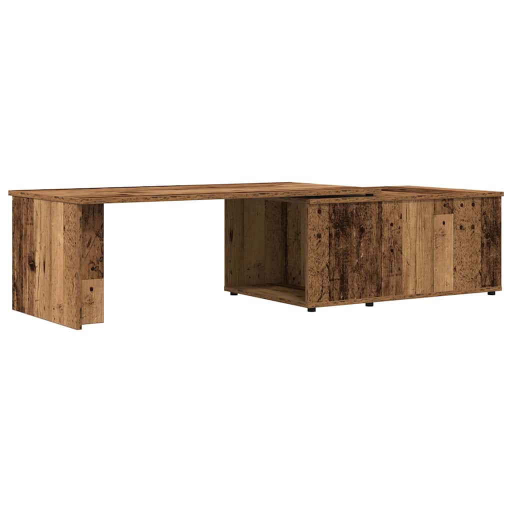 Table basse vieux bois 150x50x35 cm bois d'ingénierie - XIOS