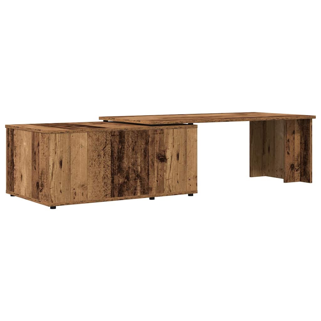 Table basse vieux bois 150x50x35 cm bois d'ingénierie - XIOS
