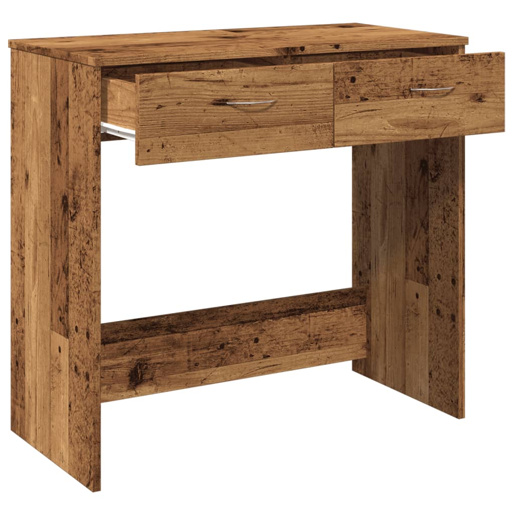 Bureau style vieux bois 80x40x75 cm bois d'ingénierie - XIOS