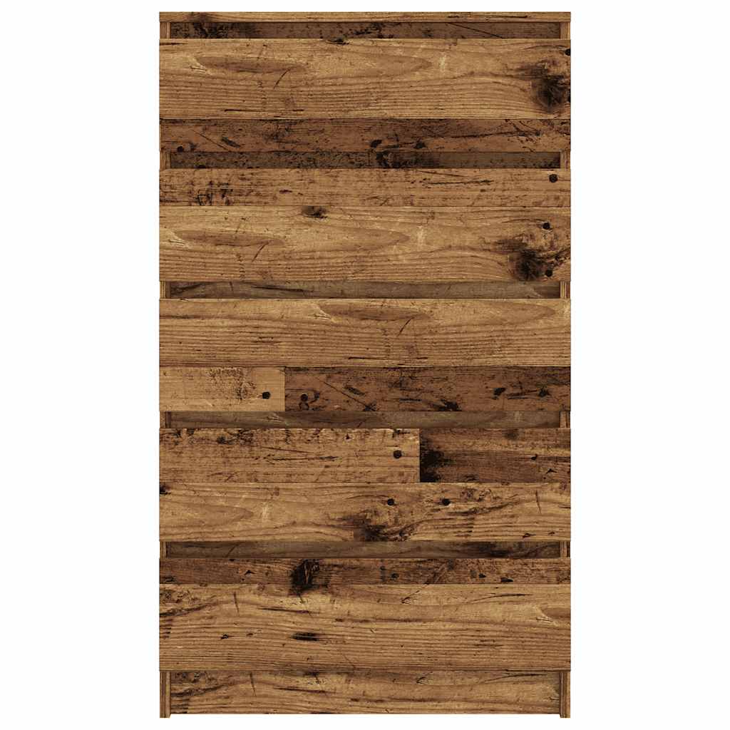 Commode vieux bois 60x36x103 cm bois d'ingénierie - XIOS