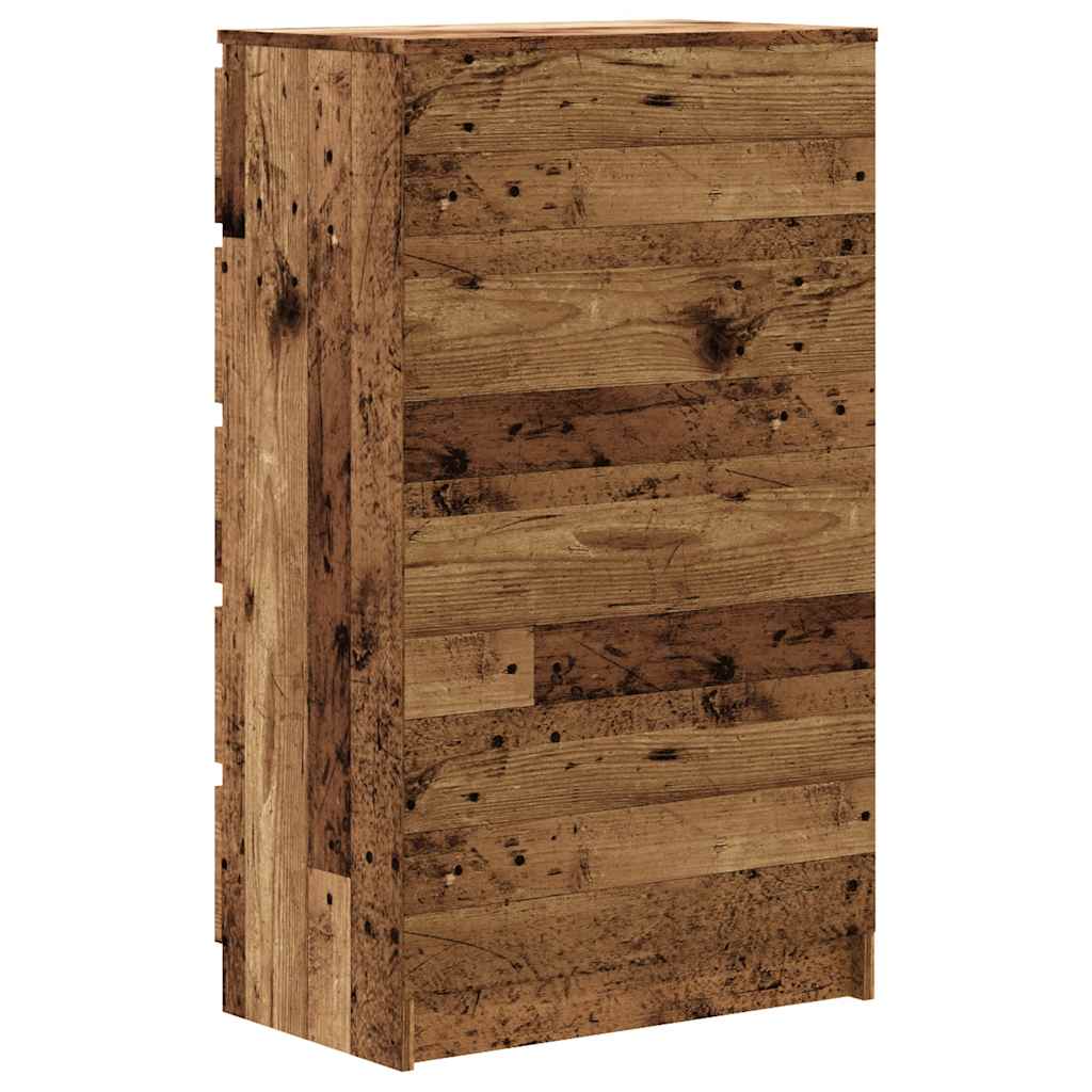 Commode vieux bois 60x36x103 cm bois d'ingénierie - XIOS