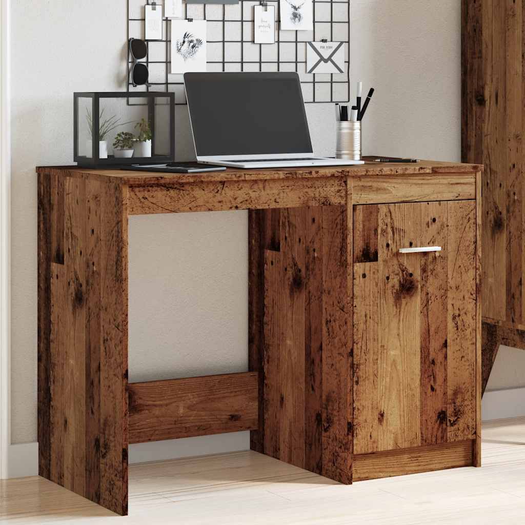Bureau vieux bois 100x50x76 cm bois d'ingénierie - XIOS