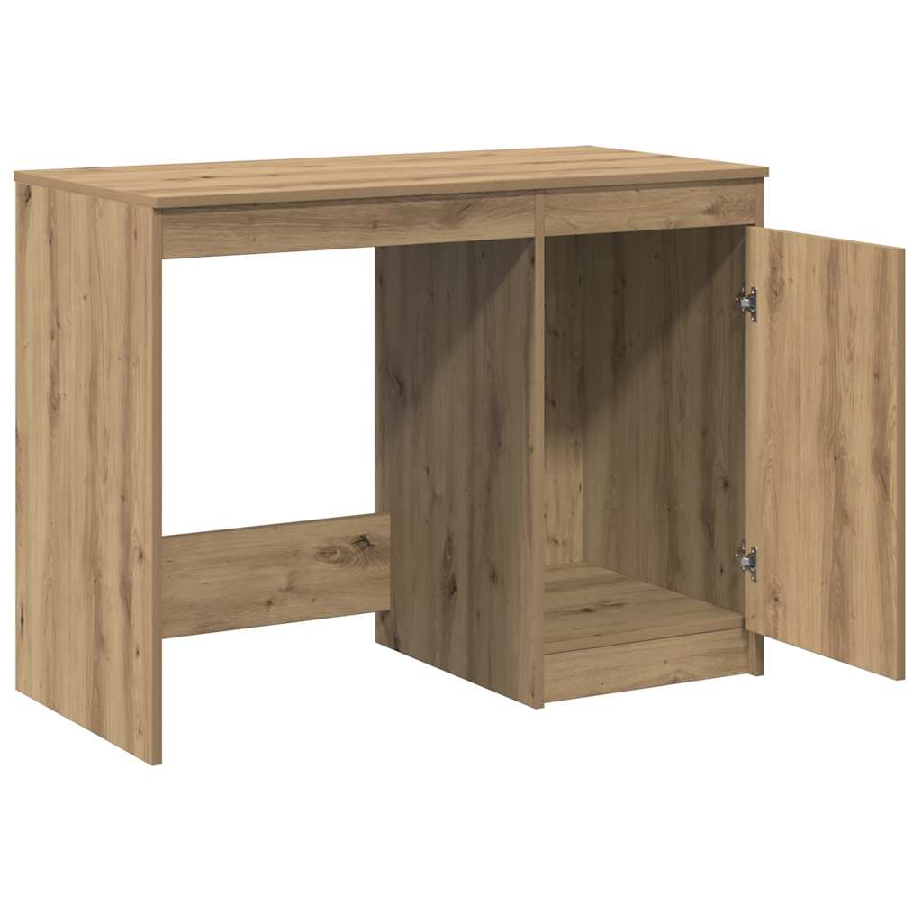 Bureau chêne artisanal 100x50x76 cm bois d'ingénierie - XIOS