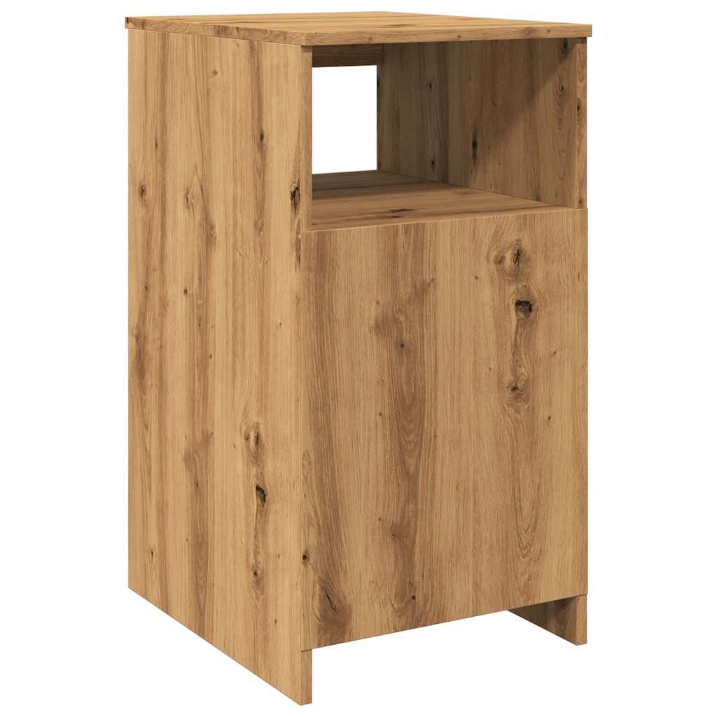 Commode chêne artisanal 40x50x76 cm bois d'ingénierie
