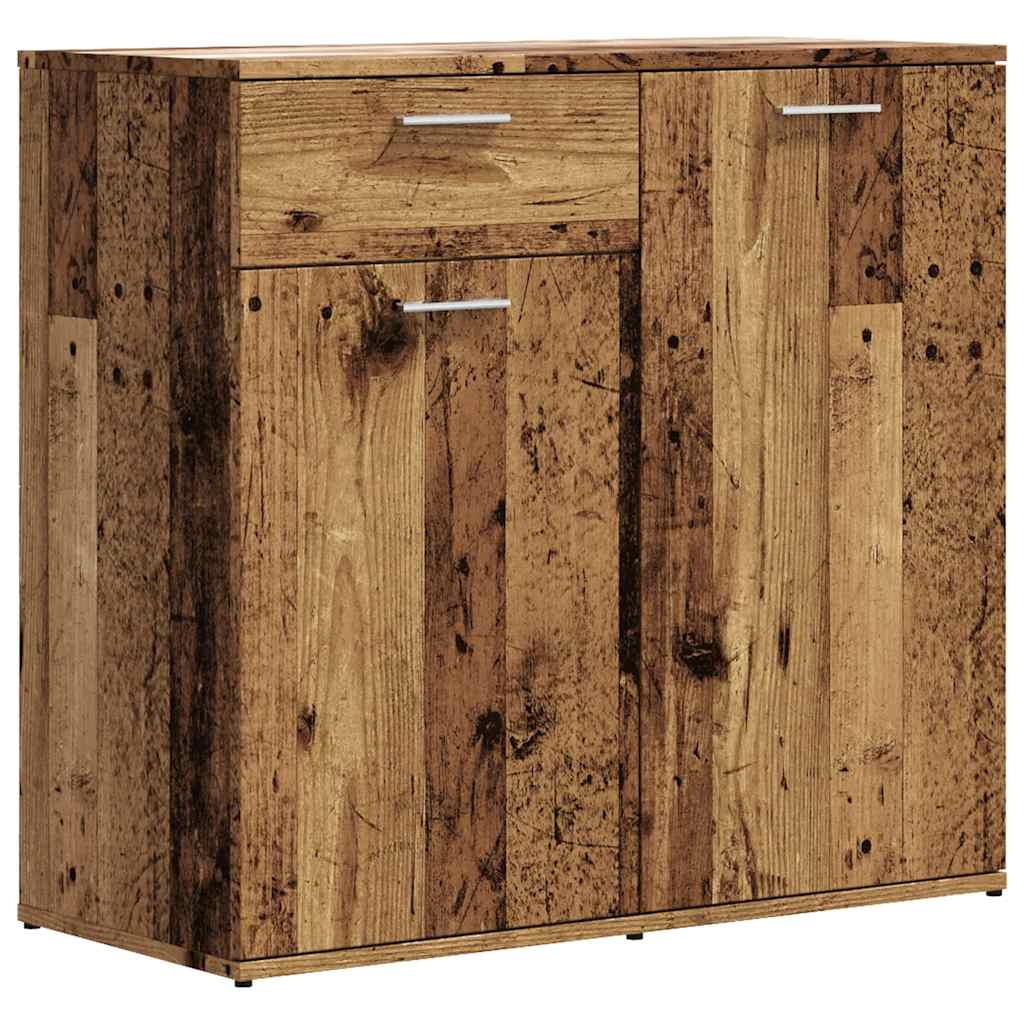 Buffet vieux bois 80x36x75 cm bois d'ingénierie - XIOS
