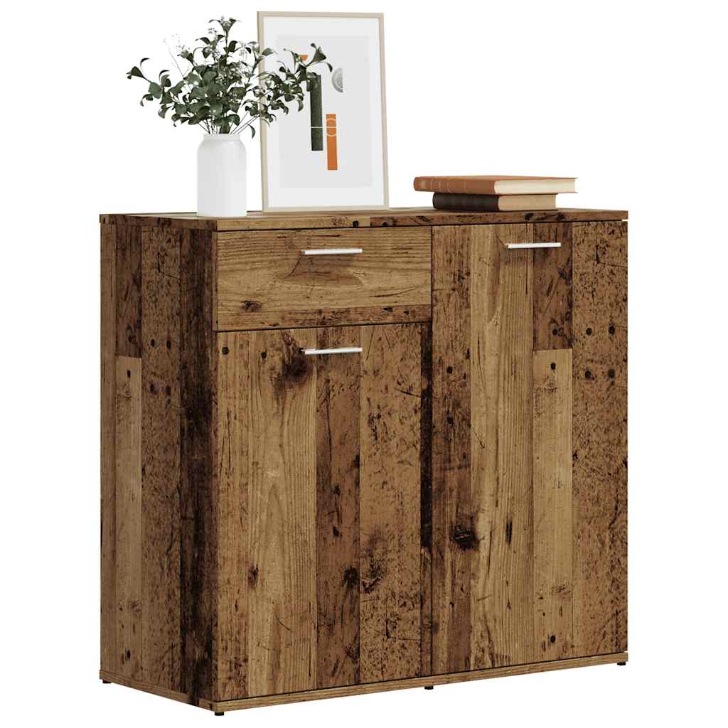 Buffet vieux bois 80x36x75 cm bois d'ingénierie - XIOS
