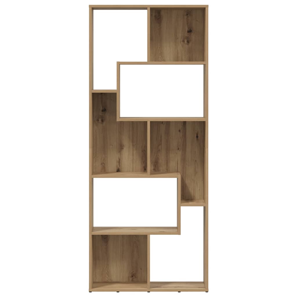 Bibliothèque chêne artisanal 67x24x161 cm bois d'ingénierie - XIOS