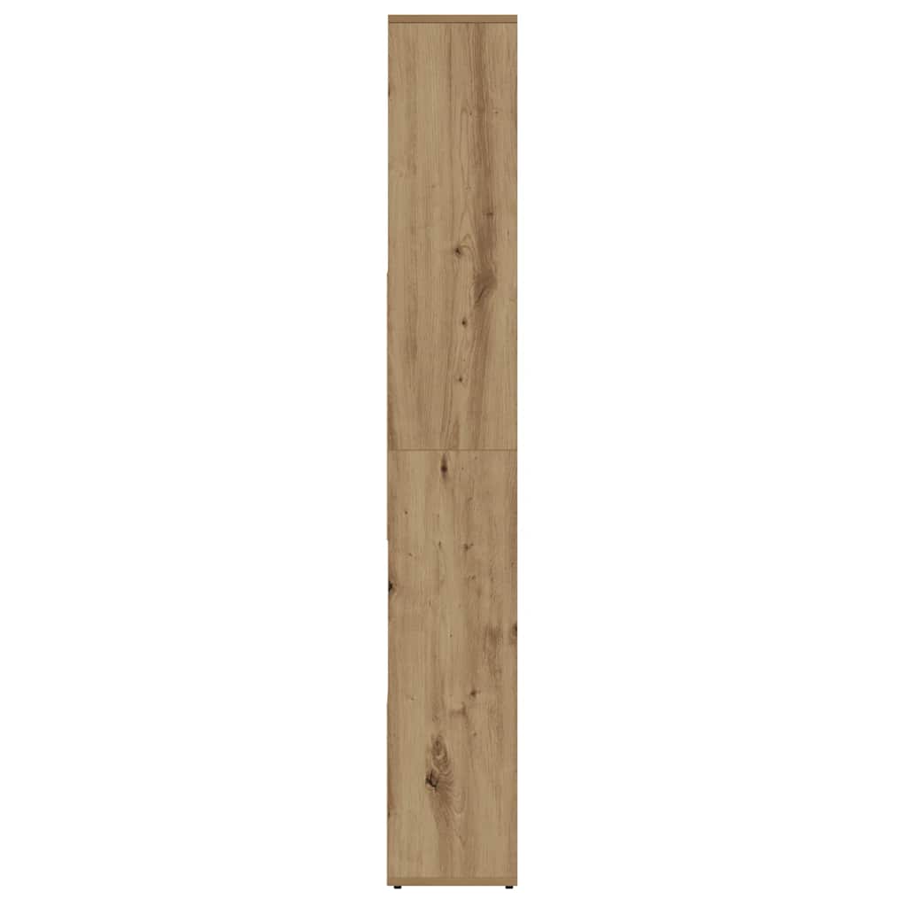 Bibliothèque chêne artisanal 67x24x161 cm bois d'ingénierie - XIOS