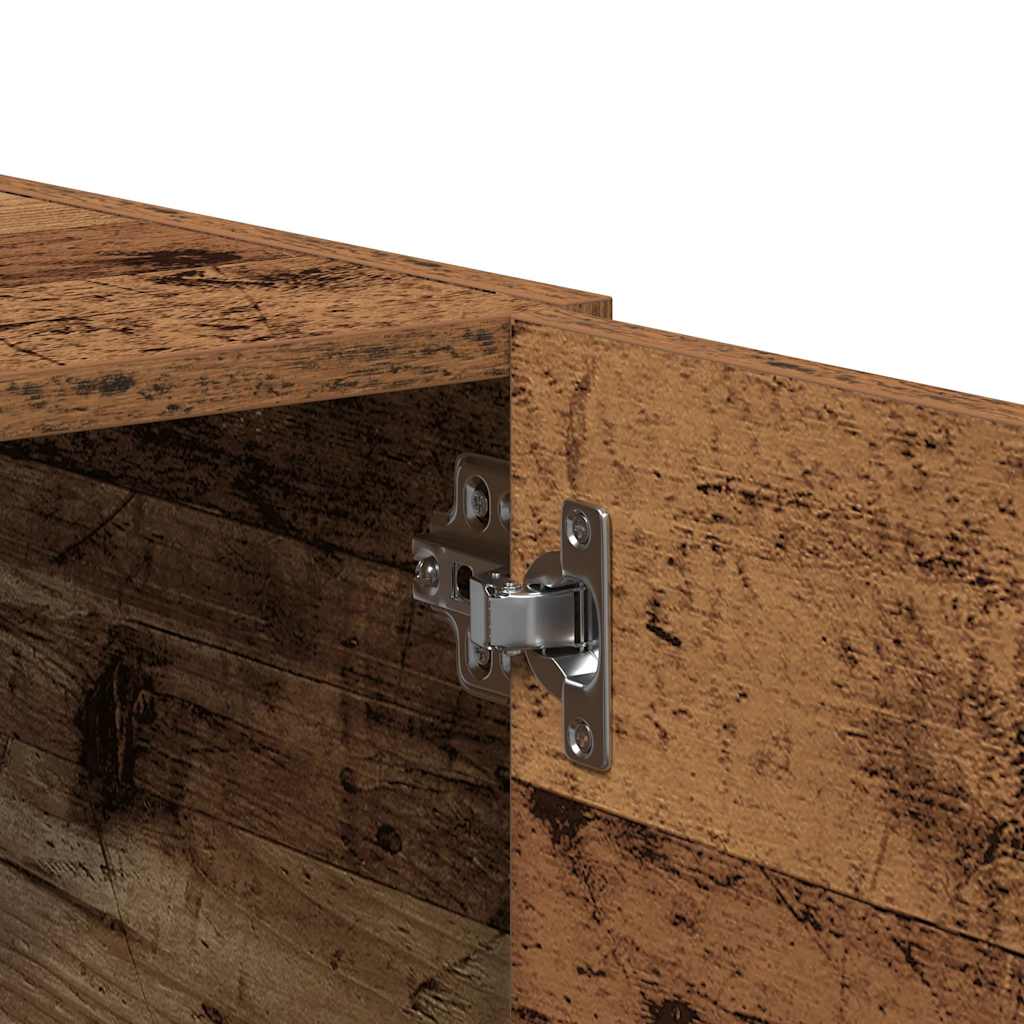 Meuble mural vieux bois 80x39x40 cm bois d'ingénierie - XIOS