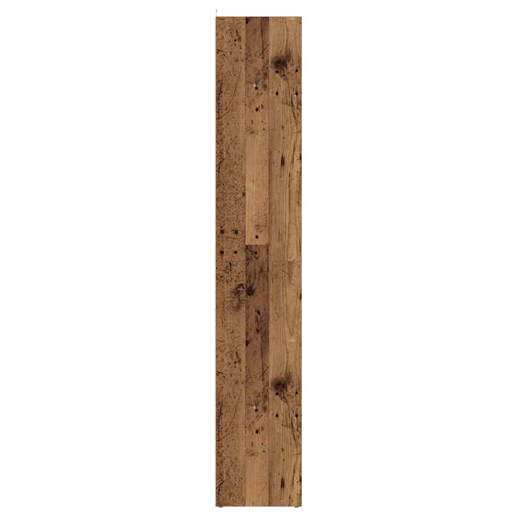 Bibliothèque vieux bois 36x30x171 cm bois d'ingénierie - XIOS