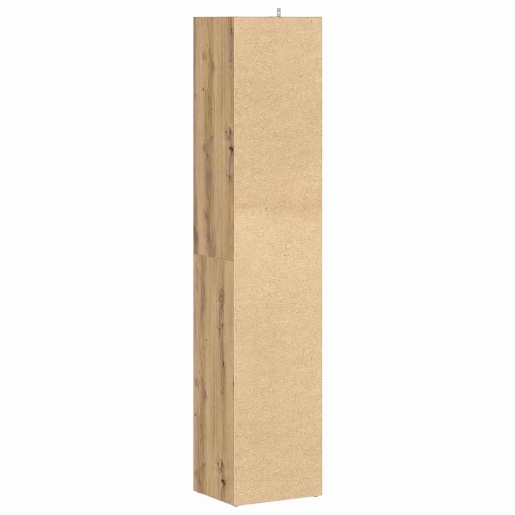 Bibliothèque chêne artisanal 36x30x171 cm bois d'ingénierie - XIOS