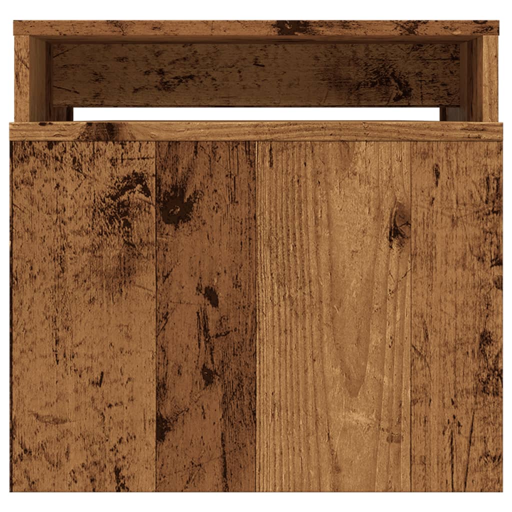 Table basse vieux bois 100x48x40 cm bois d'ingénierie - XIOS