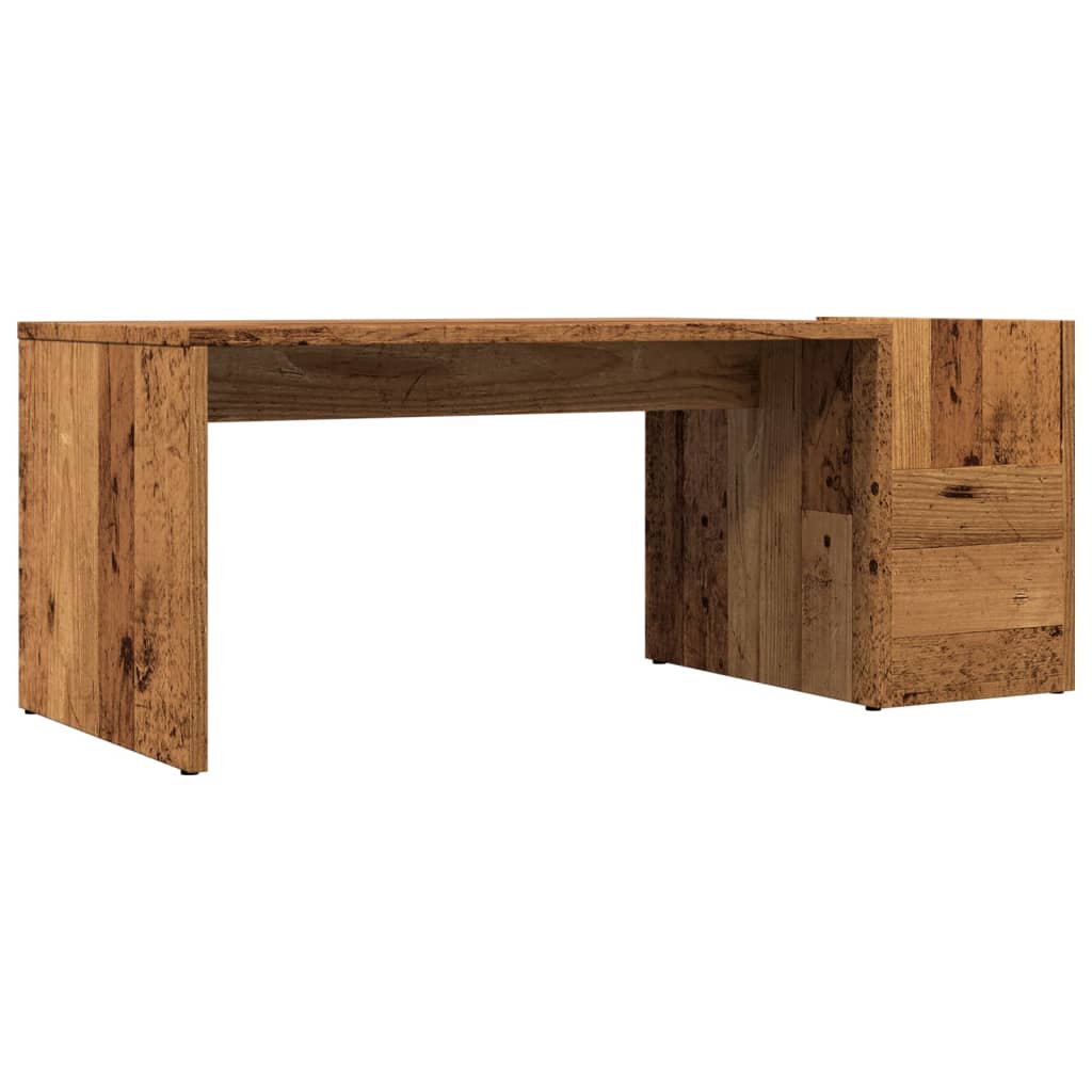 Table basse vieux bois 90x45x35 cm bois d'ingénierie - XIOS