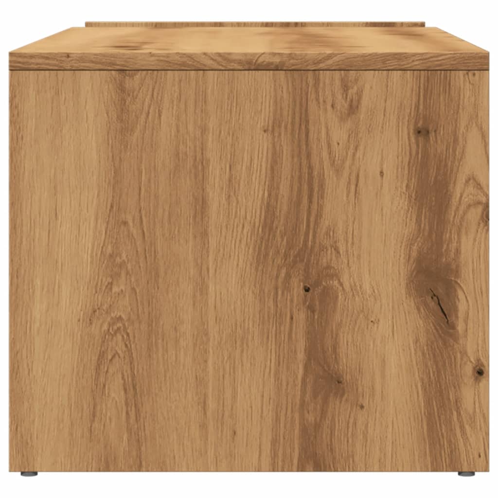 Table basse chêne artisanal 90x45x35 cm bois d'ingénierie - XIOS