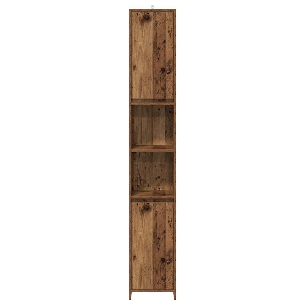 Armoire salle de bain vieux bois 30x30x183,5 cm bois ingénierie Ensembles de mobilier pour salles de bains vidaXL