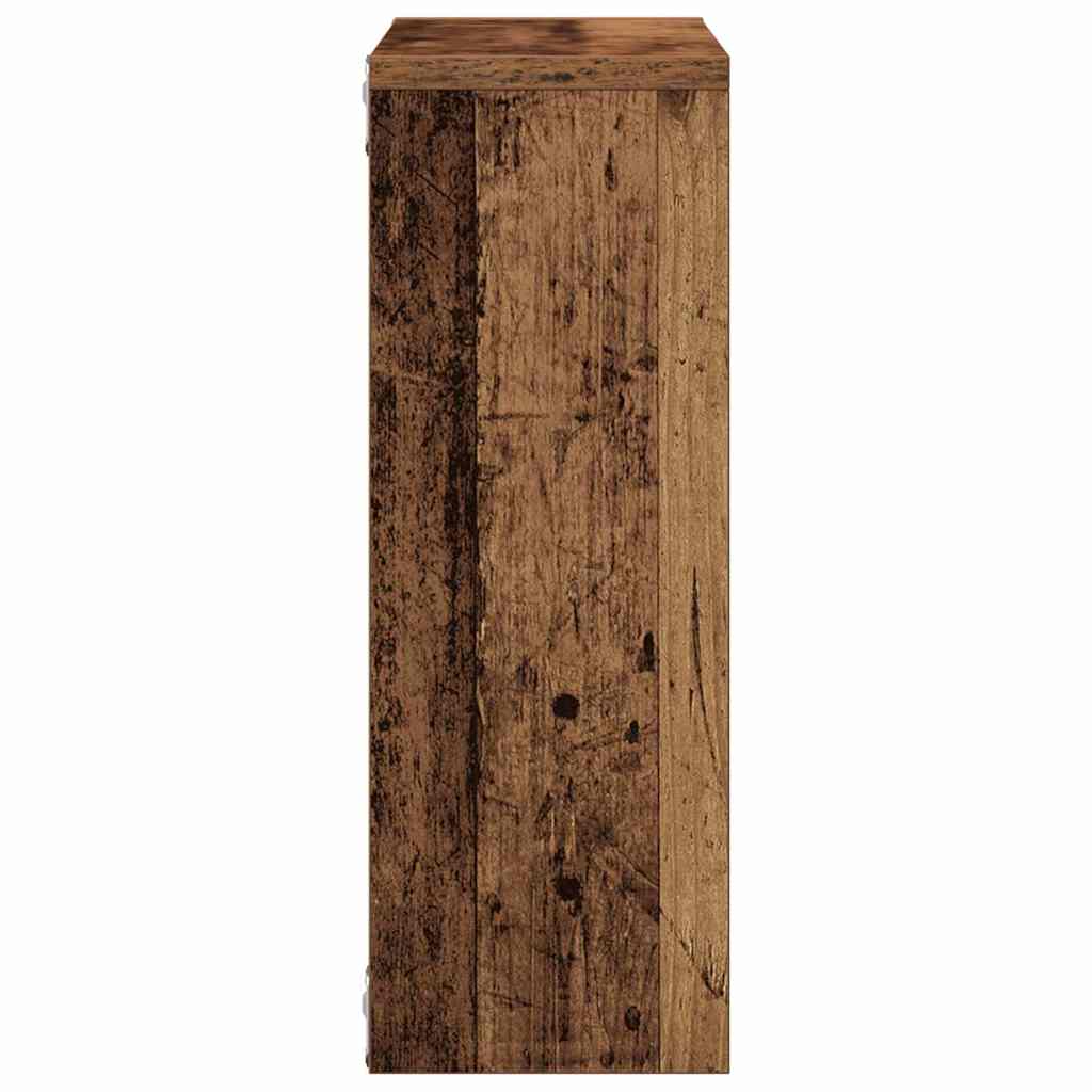 Étagère murale vieux bois 45x16x45 cm bois d'ingénierie - XIOS