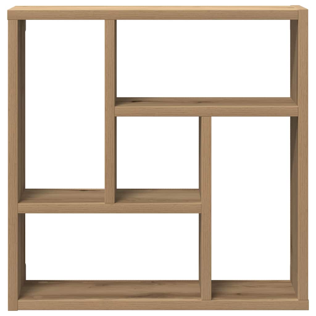 Étagère murale chêne artisanal 45x16x45 cm bois d'ingénierie