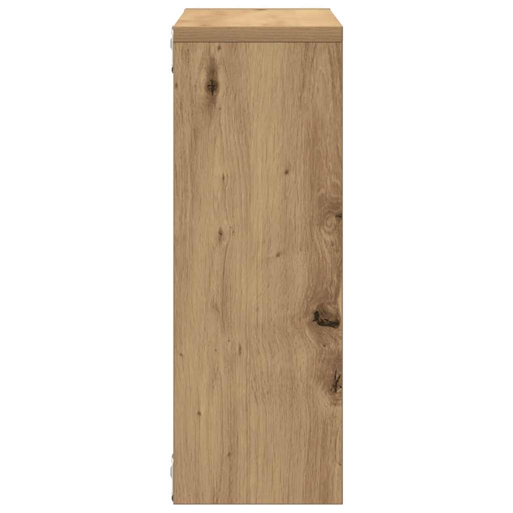 Étagère murale chêne artisanal 45x16x45 cm bois d'ingénierie