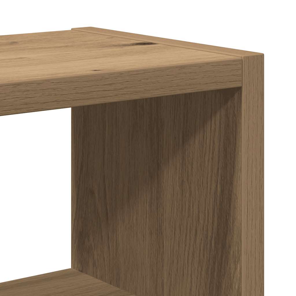Étagère murale chêne artisanal 45x16x45 cm bois d'ingénierie